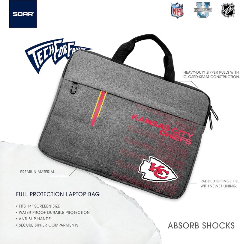 SOAR NFL 13 Inch Laptop Sleeve - Image 4